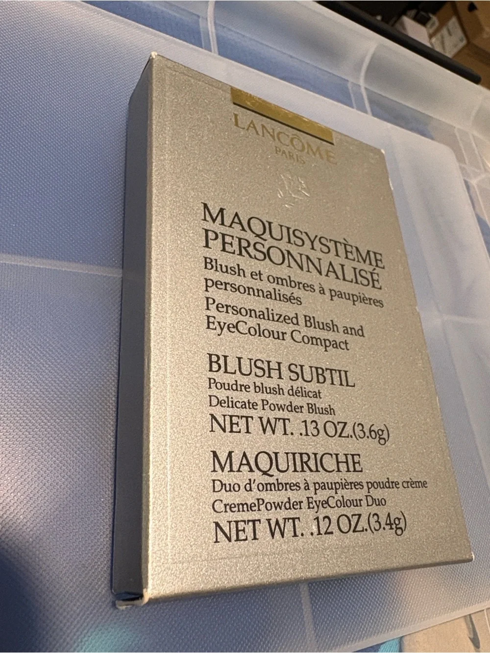 NIB [Lancôme] Subtil Rose Harmonie Oil-Free Powder Maquisysteme Blush Compact